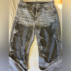 American Eagle High Waisted Ripped Boyfriend Jeans